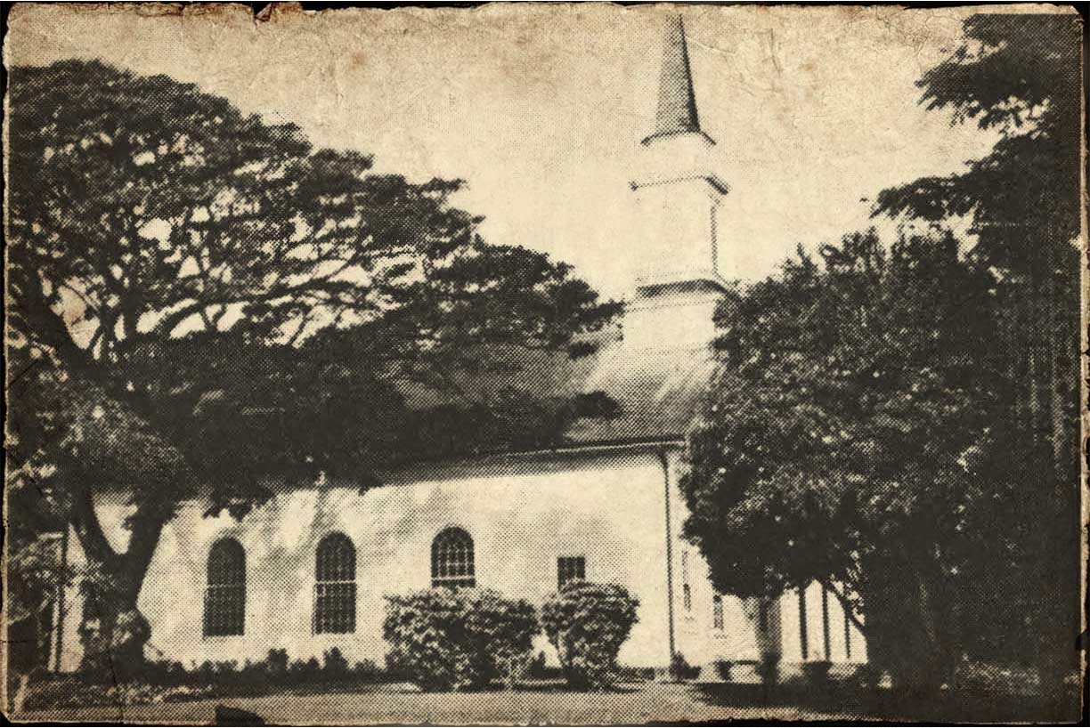 Vintage photo of The Church at Koloa.